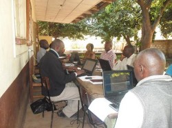 web Field staff during a departmental meeting
