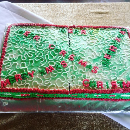 The delicious cake at the volunteers end of year party