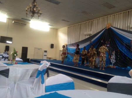 Mosi-o-Tunya Drama group entertaining the crowd